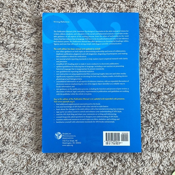 Publication Manual of the American Psychological Association (6th Ed) - Picture 3 of 3